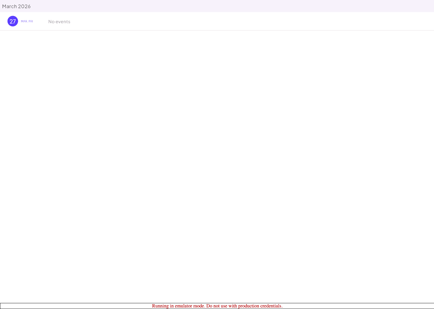 maintenance calendar